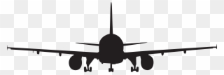 Airplane Silhouette Clip Art Png Imageu200b Gallery - Aeroplane Clipart Front View Transparent Png