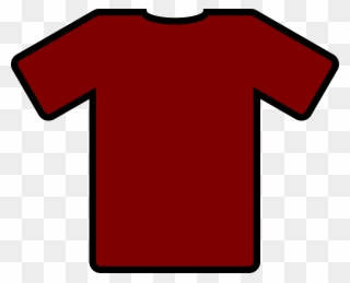 T - Maroon T Shirt Clipart - Png Download