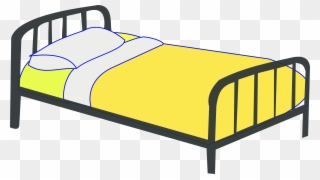 Make Bed Bed Cartoon Clip Art Dromgbg Top - Double Bed Clipart - Png Download