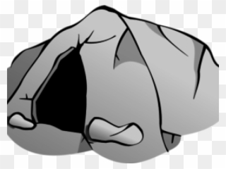 Bear Cave Clipart - Clipart Black And White Cave - Png Download