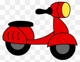 Clipart Info - Clip Art Of Scooter - Png Download