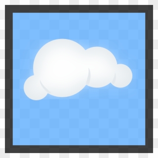 Cartoon Cloud With Blue Background Clipart Cloud Clip - Cartoon Cloud With Blue Background - Png Download