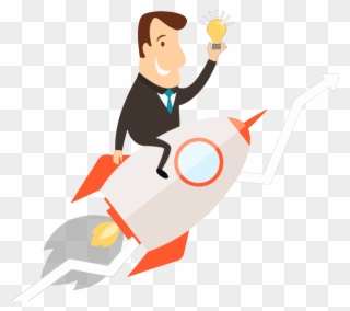 Rocket Man Spacecraft Cartoon Computer Icons - Cartoon Man On Rocket Clipart