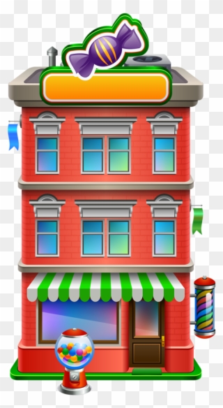 Candy Clipart, House Clipart, Craft Images, Cottage - Candy Store Clipart - Png Download