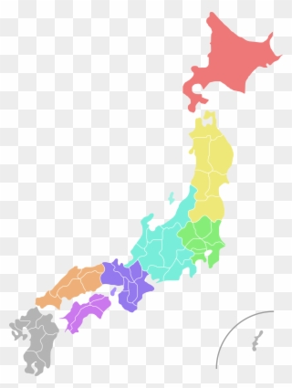 Shape - Japan Map Vector Png Clipart