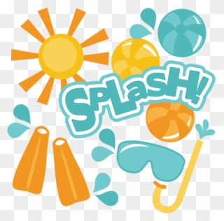 Clip Art Of Splash - Pool Day Clip Art - Png Download