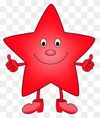 Cartoon Colorful Star Clipart - Png Download