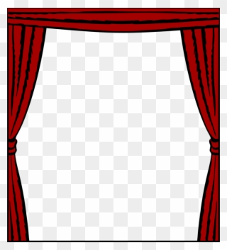 Theater Drapes And Stage Curtains Window Picture Frames - Theater Curtains Clip Art - Png Download