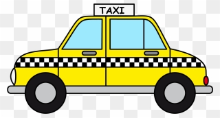 Snow Plow Clipart - Taxi Cab Cartoon - Png Download
