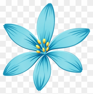 Blue Flower Png Image Clipart