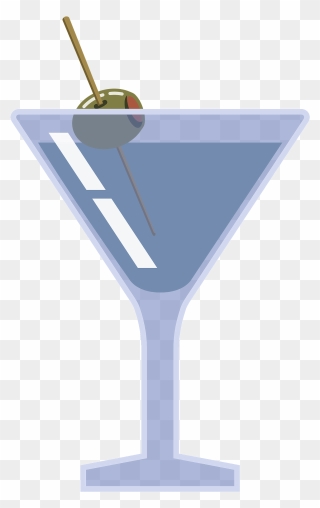 Martini Glass Cocktail Glass Clip Art Vector Free Clipart - Martini Glass Clipart Transparent - Png Download