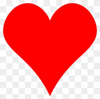 Plain Red Heart Shape Clipart By Gr8dan Clipart 11504 - Love Heart - Png Download