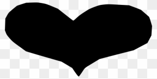 Heart - Heart Cartoon Png Black And White Clipart
