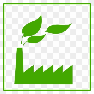 Clipart Eco Green Factory Free Images - Green Factory Icon - Png Download