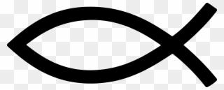 Ichthys Christian Fish Symbol - Jesus Fish Clipart