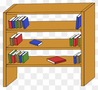 Books On Shelf Clipart Clipart Panda Free Clipart Images - Bookshelf Clipart - Png Download