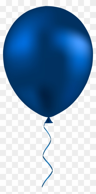 Dark Blue Balloon Png Clip Art - Blue Balloon Clipart Png Transparent Png