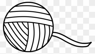 Black Hook Cliparts - Ball Of Yarn Clipart - Png Download