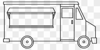Drawing Of A Food Truck Clipart
