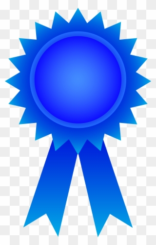 Blue Award Ribbon - Blue Award Ribbon Png Clipart
