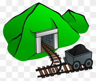 Coal Mining Can Stock Photo Mine Railway - Coal Mine Clipart - Png Download