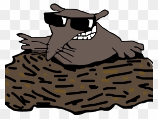 Mole Clipart Molehill - Mole Wearing Sunglasses - Png Download