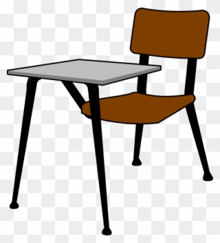 Table Clipart Student Desk - Classroom Desk Clip Art - Png Download