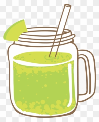 Juice Smoothie Cocktail Lemonade - Green Smoothie Clipart - Png Download