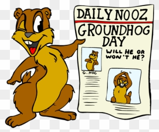 Groundhog Clipart Punxsutawney Phil - Groundhogs Day Clip Art - Png Download