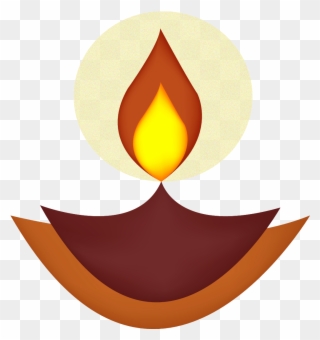 Oil Clipart Candle - Happy Diwali - Png Download