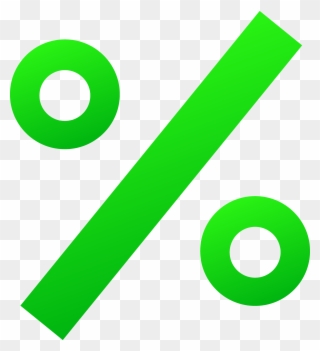 Best Math Symbols Clipart - Percentage Sign Clip Art - Png Download