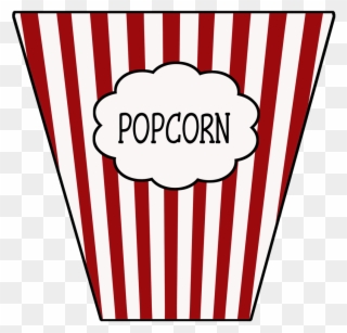 Popcorn Clipart - Popcorn Box Clipart Png Transparent Png