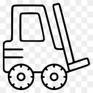 Forklift Industrial Equipment Moving Loader Warehouse - Montacargas Para Dibujar Clipart