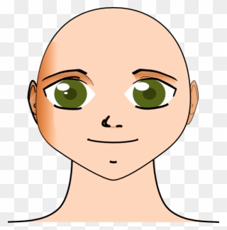 Samson Head Clip Art - Girl Without Hair Clipart - Png Download