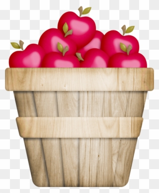 Basket Of Apples Food Clipart, Apple Baskets, Barbie - Bag Of Apples Clip Art - Png Download