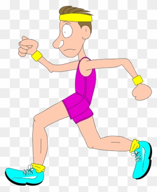 Free Clip Art Of Person Running Clipart Man - Run Clipart Transparent Background - Png Download