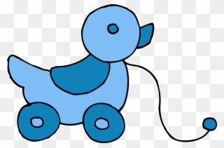 Blue Clipart Baby Toy - Clip Art Baby Toys - Png Download