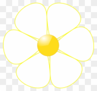 Учебное Пособие - Flower White Clip Art - Png Download