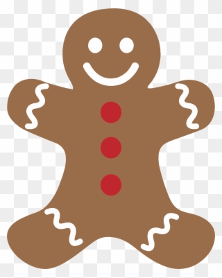Clipart Eaten Gingerbread Man Clipartfest - Christmas Clipart Gingerbread Man - Png Download