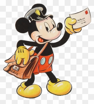 Mailman Clipart - Mickey Mouse Mail Man - Png Download