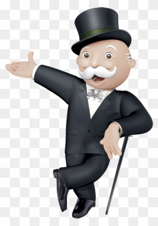 Mr Monopoly Standing - Mr Monopoly Clipart