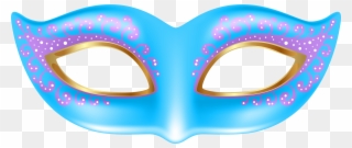 Masks Clipart Clip Art Transparent - Blue Mask Clipart - Png Download