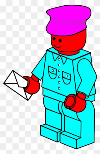 Postman Clipart - Lego Vectoe - Png Download