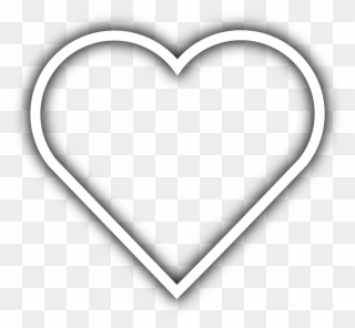 Heart Clipart Clipart Simple - White Heart Icon Png Transparent Png