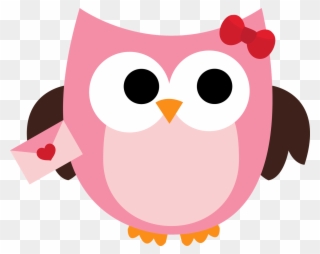 Owl Clip Cake Ideas And Designs - Owl Valentine Clip Art - Png Download
