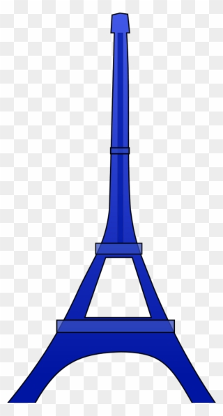 Eiffel Tower Clipart Blue - Blue Eiffel Tower Clipart - Png Download
