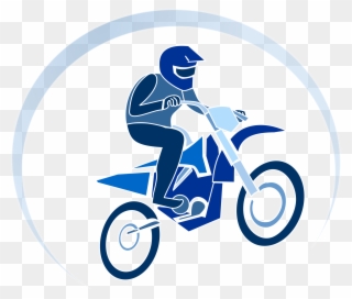 Motocross Clipart Clip Art - Motorcyclist Motorcyclist Throw Blanket - Png Download