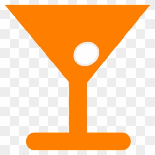 Martini Clip Art - Orange Martini Clipart - Png Download