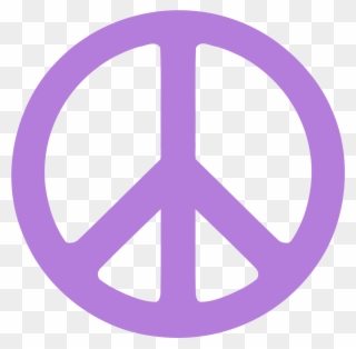 Lavender Flower Clip Art - Green Peace Symbol - Png Download