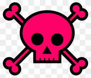 Skull Clipart Image Simple Clipart Cliparts For You - Pink Skull And Crossbones - Png Download